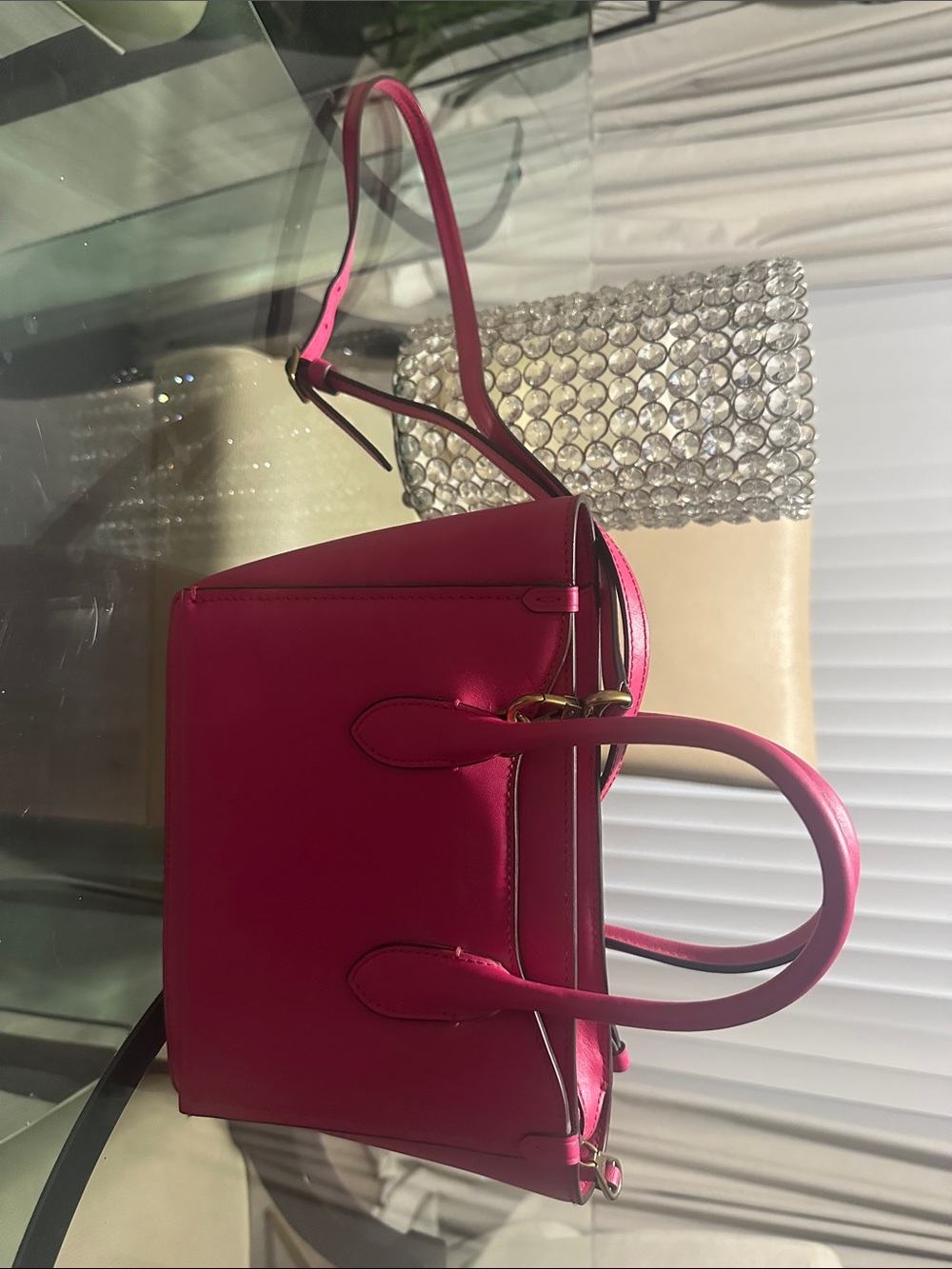 Polo by Ralph Lauren Hot Pink Leather Satchel